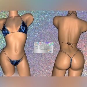 Exotic Dance Wear: Multicolored Print 2 piece Set